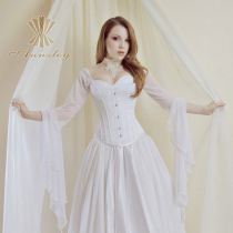  Pre-sale Annzley wedding dress Bottomed corset waist cover corset pure white full chest court corset steel bone