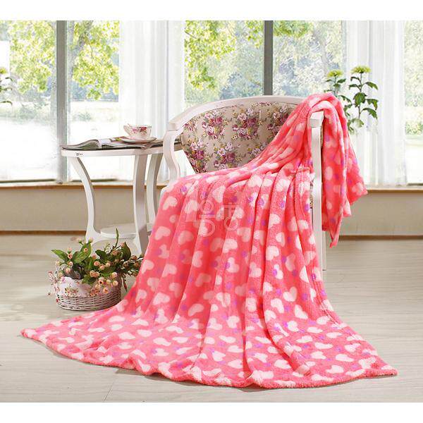 红瑞 双面舒棉绒毯 红150*200cm