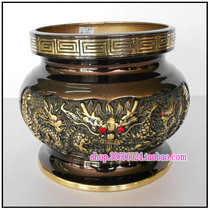 Taiwan fine copper incense incense incense Buddha furnace incense net furnace * Taiwan inch 5 inch 5 pure copper dragon ball furnace ancient
