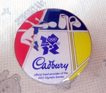 () 2012 London Olympic Games Badge Official Sponsor badge in kind