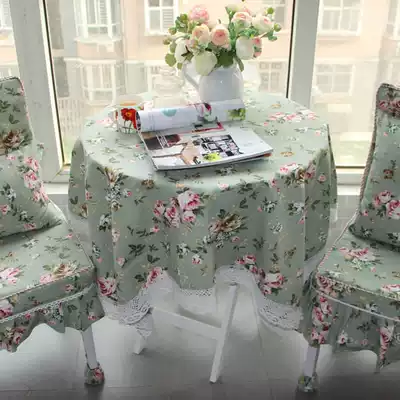 Tablecloth round tablecloth pastoral hipster square dining tablecloth fragrant country style 2 colors can be customized