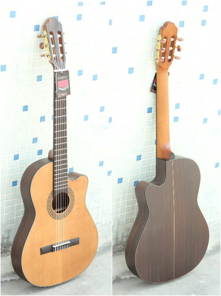 Red Pine Veneer Ultra Slim Folk Guitar Travel Guitar Ultrathin Veneer Classical Electric Box Travel Vintage Single