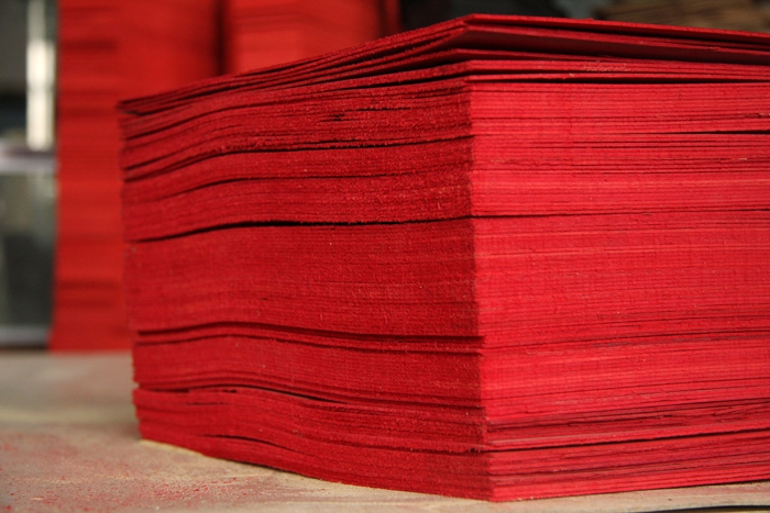 Ping pong bottom plate DIY material red Ayoise splints 1 3-1 5mm