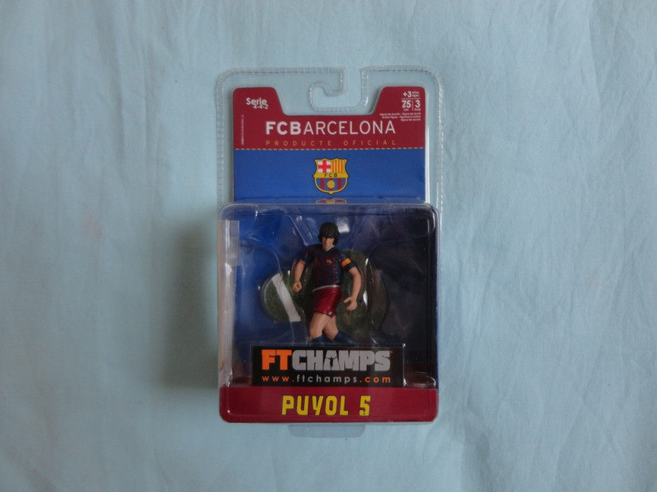 UEFA Champions Barcelona FT CHAMPS Football Man Puppet Model 5 Puyol (3 inch) Gift-Taobao