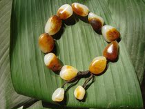 (mass of oral seed jade) raw stone soloiseed Orash toy colored bracelet (bound)