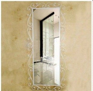 Clearance sale European Wrought iron fitting mirror Wall-mounted mirror Full-length mirror Clothing store wall-dressing mirror frame