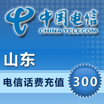 (Lightning delivery) Shandong Telecom 300 yuan phone charge recharge fast to account instant in charge fast charge