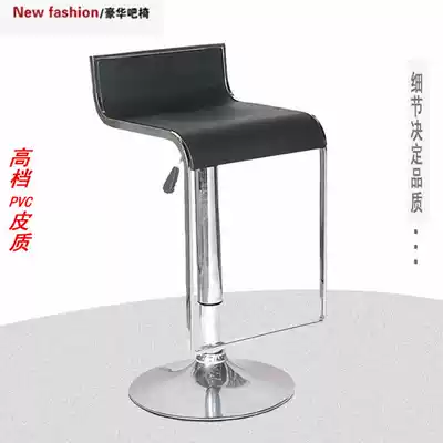 PVC leather lifting bar chair Reception chair Counter bar chair Bar stool Bar stool Meeting swivel chair