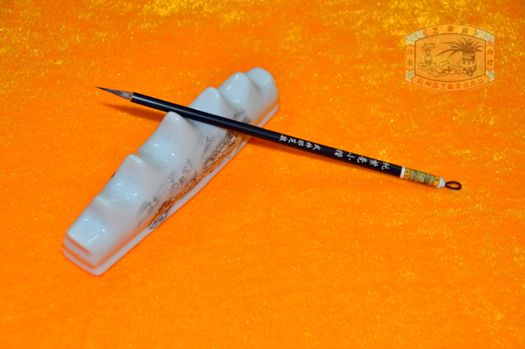 (China's time-honored brand)Hangzhou Shao Zhiyan Pen Zhuang Wenfang Sibao Brush brush painting and calligraphy pen Pure purple Milli Xiaokai