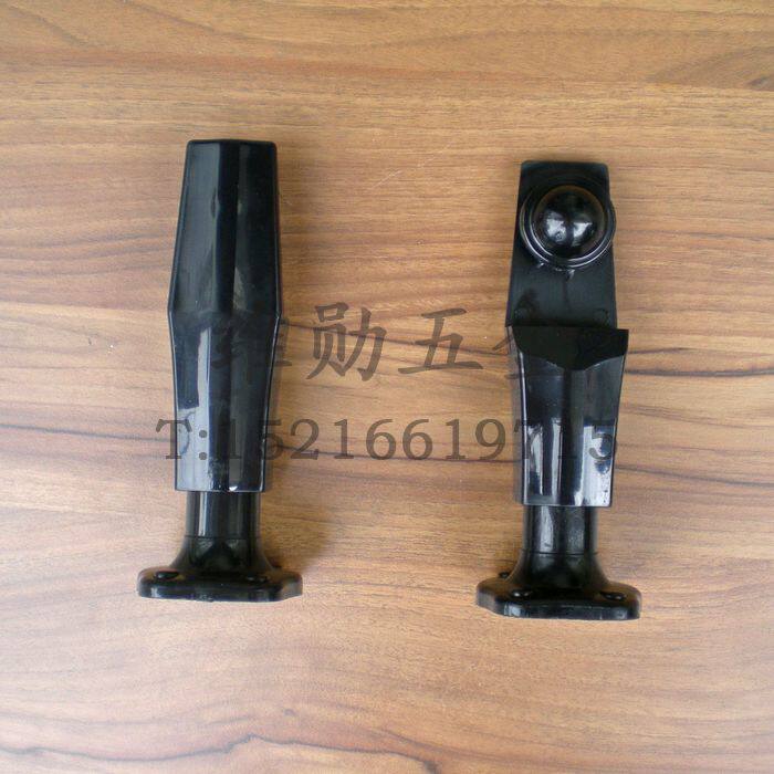 Precision public toilet bathroom partition partition nylon connection hardware fittings Rousilon black bracket