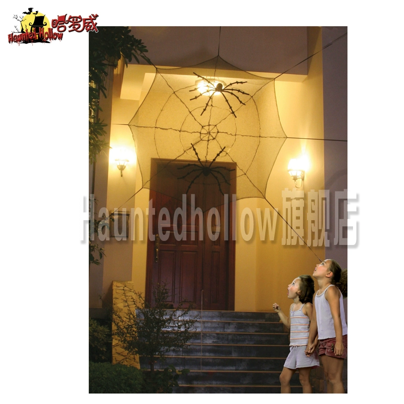 Halloway Halloween Bar Ngôi nhà ma ám KTV Mall Trang trí Vật tư Retro Quá khổ Kinh dị Spider Web 18557 - Sản phẩm Đảng / Magic / Hiệu suất