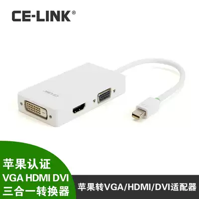 CE-LINK mini displayport to vga hdmi dvi converter Thunderbolt mac connected to TV