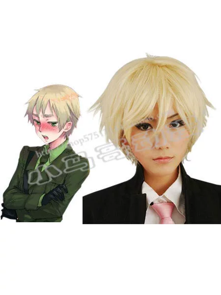 Парик для COSPLAY Hetlia Hetalia Prussian British персонаж Estuni Gold