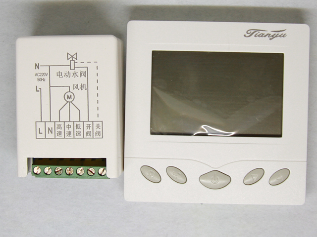 Central Air Conditioning Thermostat LCD Thermostat Fan Coil Controller Three-speed Panel Switch