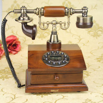 Special Antique European Classical Crafts Imported Solid Wood Creative Gifts Home Rotary Dial Landline Telephone