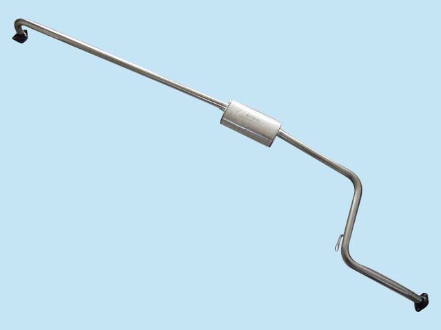 Suitable for geely front middle section full stainless steel car silencer) exhaust pipe silencer