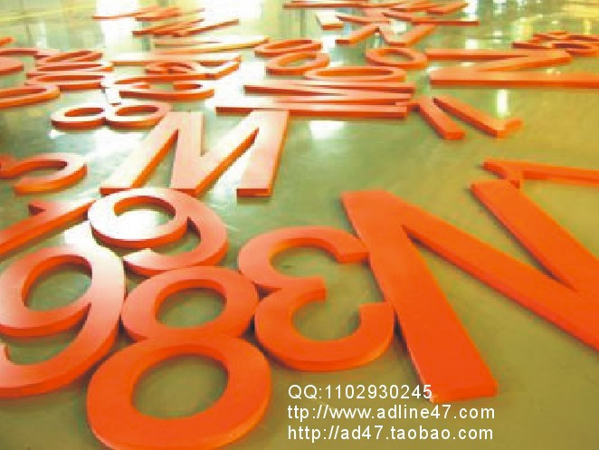 Scheffer word PVC word highlight three-dimensional word titanium word LED luminous word baked lacquer word crystal word