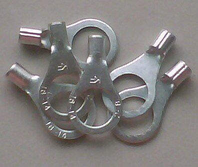 2-8 wiring terminal red copper for 10 pieces