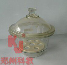 玻璃干燥器优质厚料干燥器180mm附瓷板白色无色现货供应质量保证