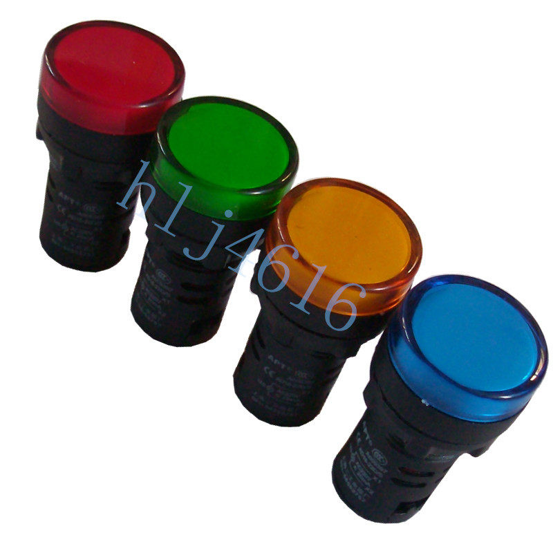 Power indicator AD16-22DS signal light indicator light solid color 22mm LED
