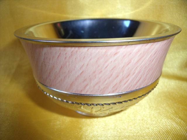 Mongolian silver plated wine bowl Steppe ethnic craft wine bowl Antique wine bowl wine utensils cup large 95mm punching promotion