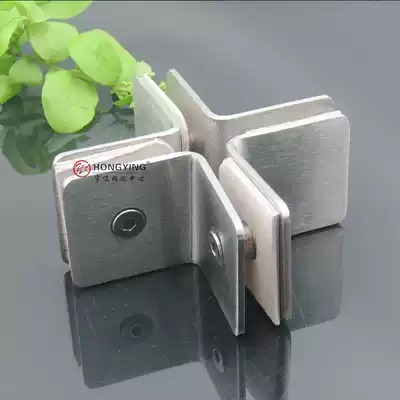 HongYing Stainless steel cross-shaped fixing clip Cross-shaped glass fixing clip Glass clip connector