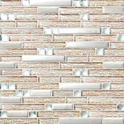 [Meklenburg] Электро -плановая мозаичная кристалл головоломка Фоновая стена плитка yg81