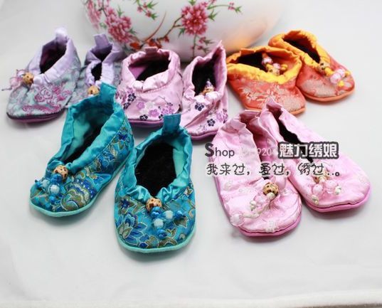 Suzhou Characteristics Souvenirs Embroidery Brocade Brocade Baby Shoes Doll Shoes Children Tiger Head Shoes Baby multicolored multicolored