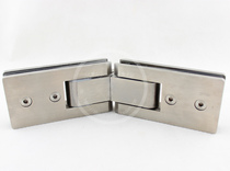 Long bathroom clamp glass door clamp hinge hinge hinge hinge hinge 135 ° -304 stainless steel casting thickening