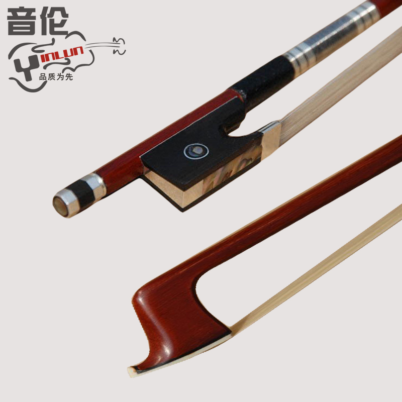 The bow of the violin bow of the octagonal bow with the horse - tail set with the colorful baby