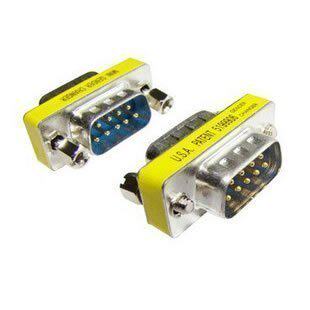 RS232 serial connector 9 for 9-pin conversion head A pair of A 9 pin public to the public port head