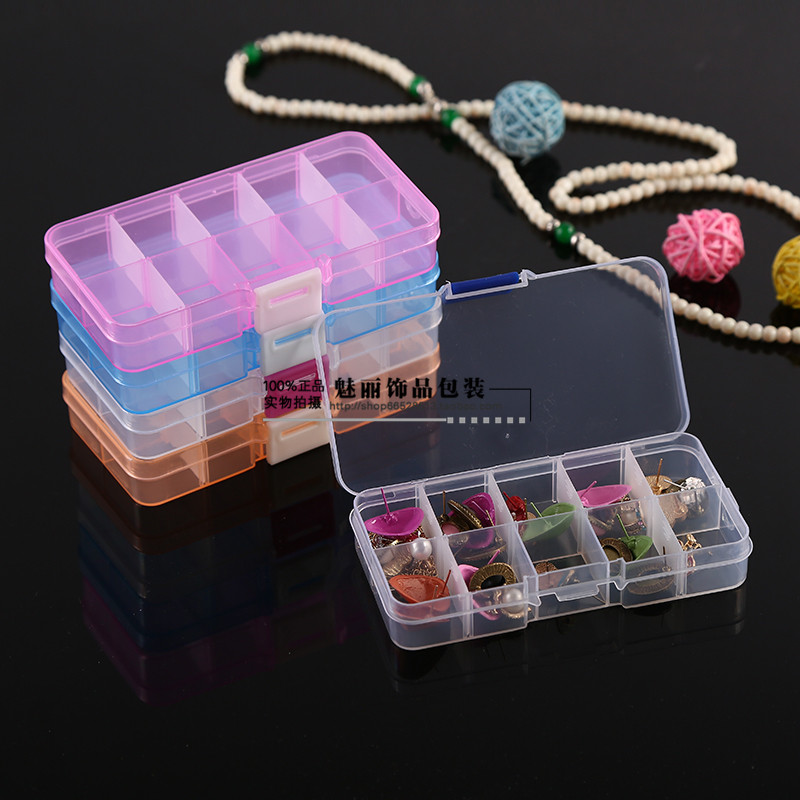 Multicolor 10 15 Groups can be split multi - functional plastic collection box jewelry box medicine box box drilling box