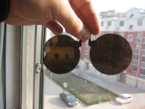 Old glasses Natural crystal glasses with cotton floccular old crystal glasses*