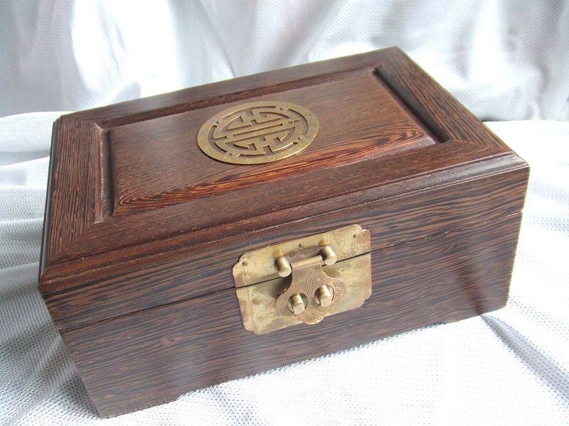 Red Wood First Decorated Box Chicken Wings Wood Double Layer Makeup Case First Accessories Box Boutique Boxed-Taobao