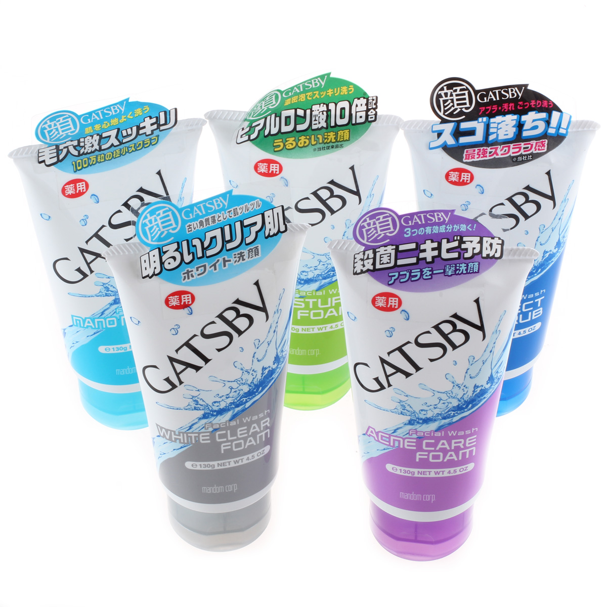 Gatsby/杰士派日本直邮Gatsby 杰士派 男士清爽洗面奶洁面乳130g