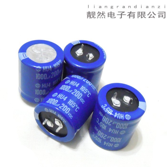 Hitachi HU4 originally installed native 1000uF 200v 30x35 medium voltage electrolytic capacitor