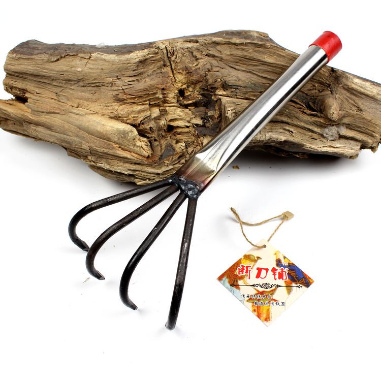 Broken Blade Fishing Hook with Four Steel Bars, Beach Digging Hook, Agricultural Peanut Digger, Iron Claw for Catching Clams, Sea Fishing Rake