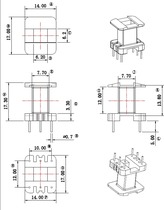Large quantity discount transformer inductance EF20 vertical 3 3-pin rejection 5 row pitch 12 bagwood skeleton