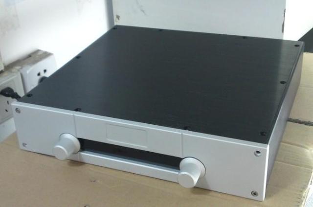 BZ3207G white panel 320 width 70 70 300 deep full aluminum front stage host shell