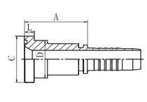 Hose withholding joint Tubing joint Hose withholding core 87612-20-16