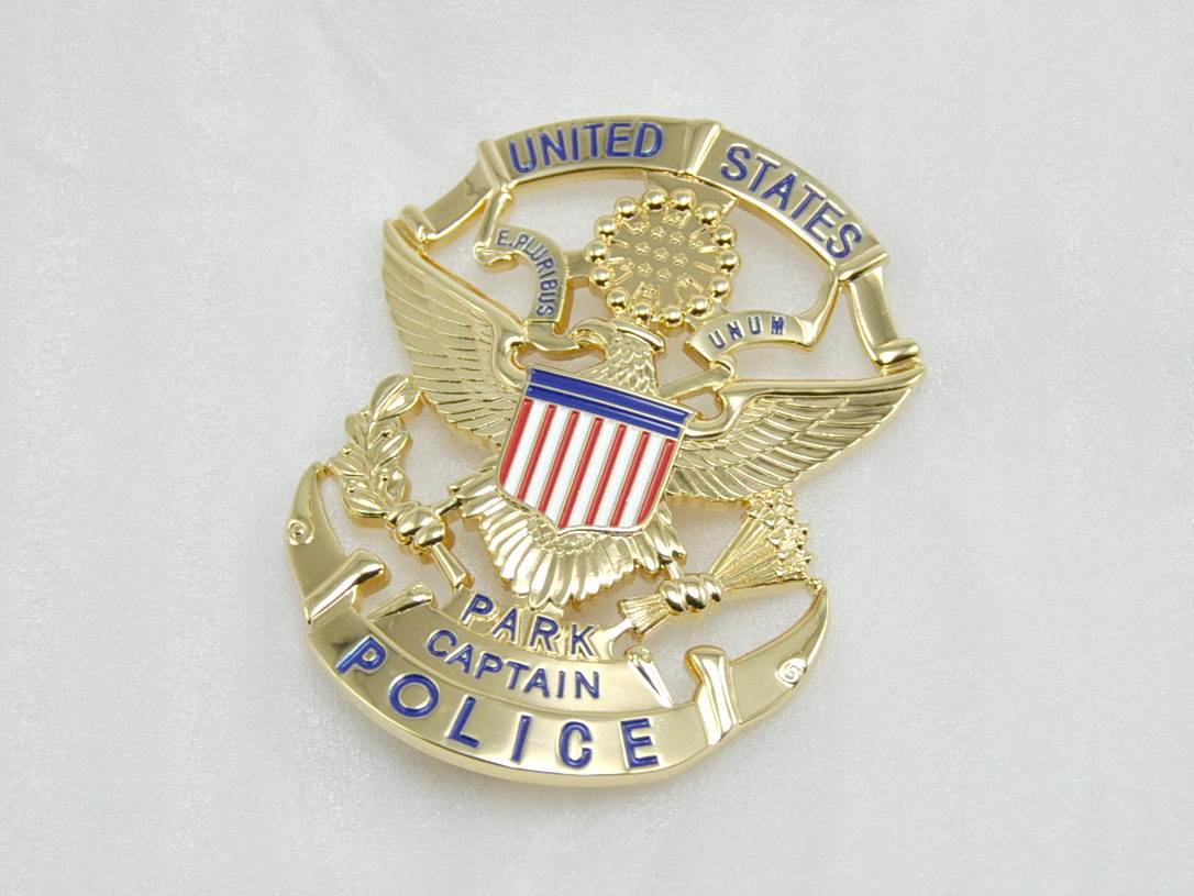 US PARK PARK POLIZE Bronze Metal Badge CAPTAIN