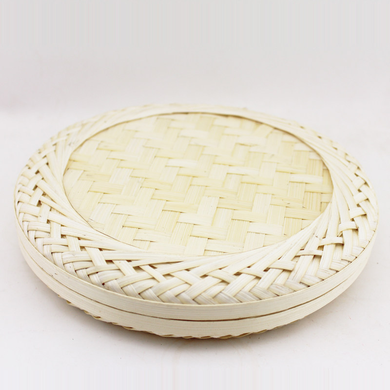 Vietnam Imported Handmade Bamboo Leather Bamboo woven small bamboo basket Bamboo Basket Pu-erh Tea Packaging Box can fit 357g-400g single cake