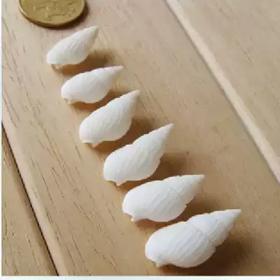 Natural shell conch Mediterranean style decorative wall mini white rice snail 1 cents room ornaments