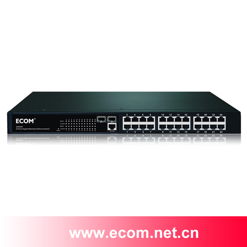 ECOM24-port Intelligent Gigabit Managed SFP Fiber Switch S2524GF Diskless aggregation VLAN isolation