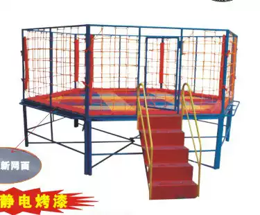 Indoor and outdoor round hexagonal children's trampoline kindergarten trampoline Trampoline children's fitness trampoline jump