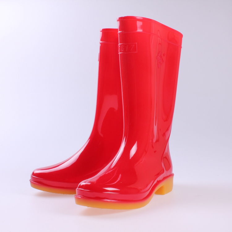 3537 Female Type Rain Boots Bull Gluten Bottom Rain Shoes Pals Rain Shoes Raubao Rain Shoes Crystal Rain Shoes