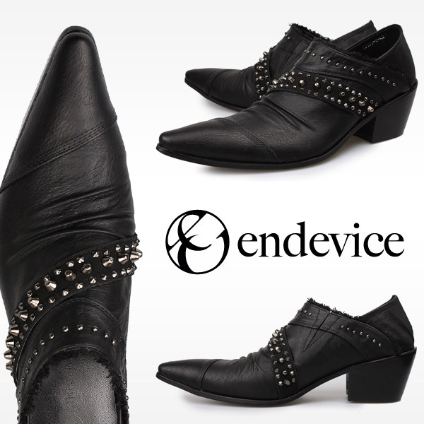 New trend Korean version of pointed rivets men's shoes British high-heeled casual leather shoes hair stylist fashion shoes