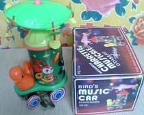 Nostalgic old stock old tin toy piano car