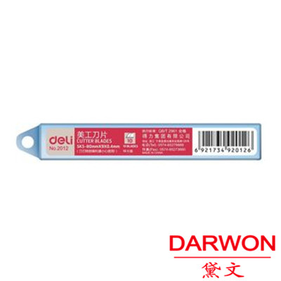 Right-hand man's knife blade pencil knife blade wall paper knife blade