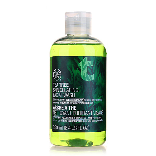 香港直邮The Body Shop美体小铺 茶树洁面啫喱洗面奶250ml 控油
